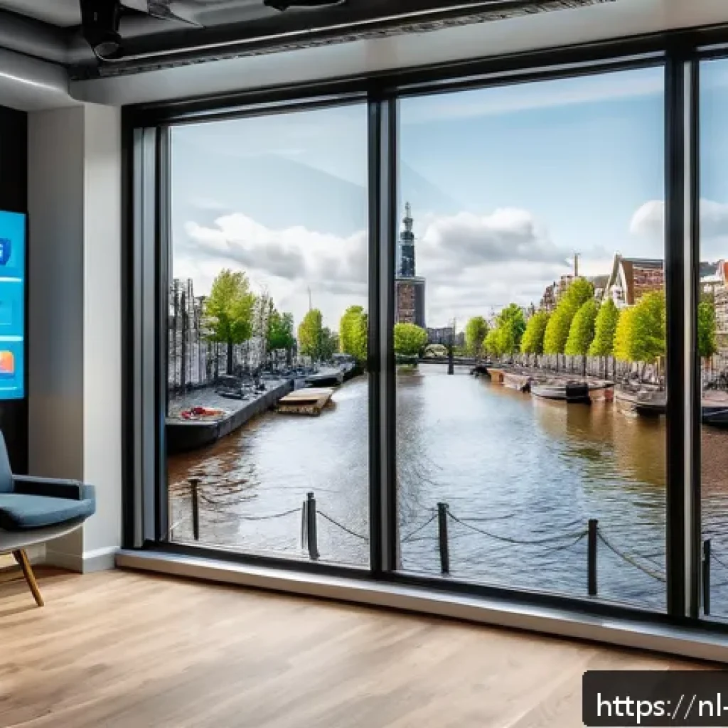 고객 여정 맵을 통한 멀티채널 전략 - A modern Dutch office environment with a diverse team of marketing professionals analyzing large dig...