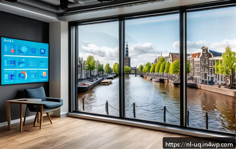 고객 여정 맵을 통한 멀티채널 전략 - A modern Dutch office environment with a diverse team of marketing professionals analyzing large dig...